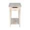 International Concepts Rectangle Narrow End Table, 22 W, 14 L, 25 in H, Wood, Unfinished OT-2214 - alternate 6